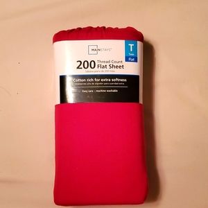 Twin flat sheet red 2 for 5 or 3 each